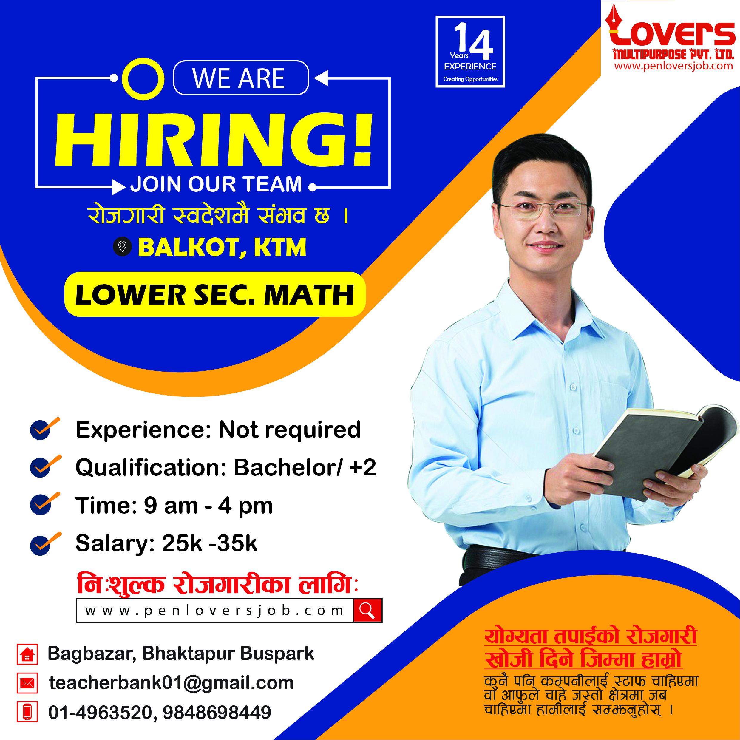 LOWER SECONDARY MATH